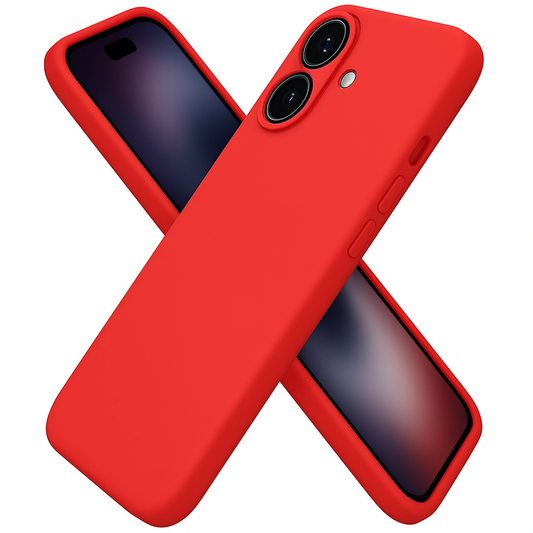 Red Simple Silicone phone case