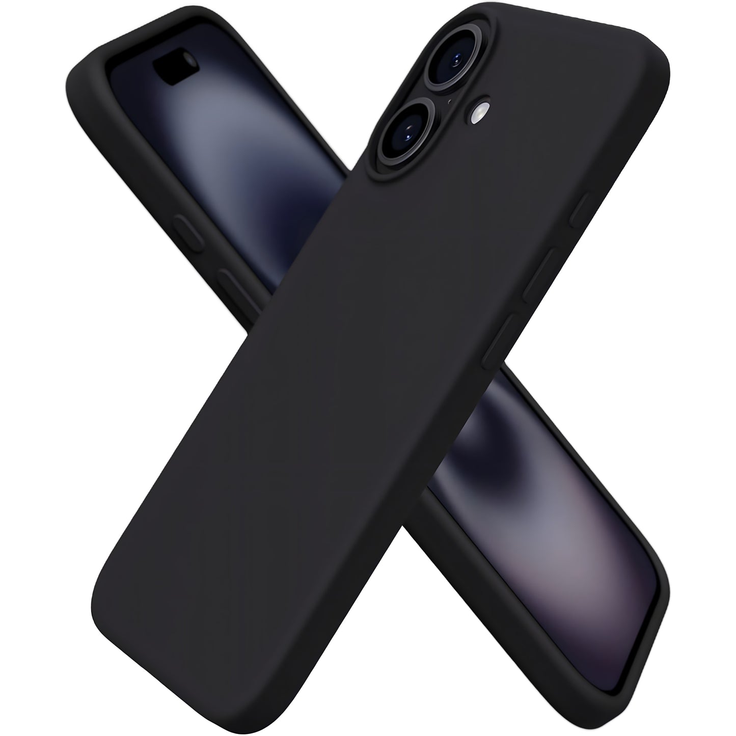 Black Simple Silicone phone case